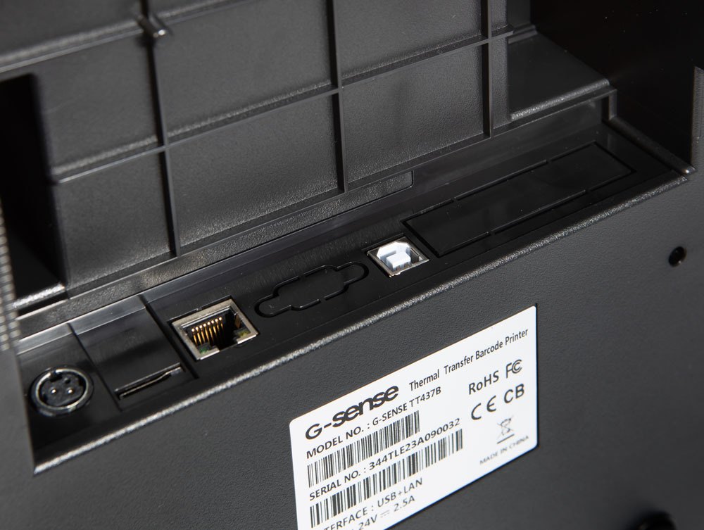 Принтер этикеток G-Sense TT437B (термотрансфер, 300 dpi, 4 inch, USB+LAN)