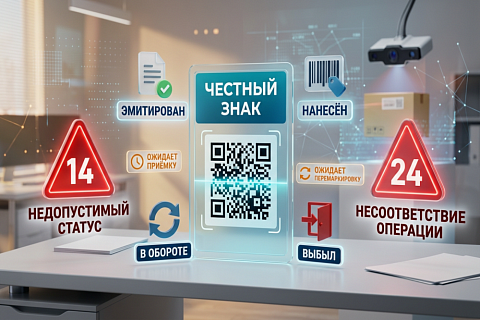Статусы кодов маркировки в «Честном знаке»: что значат и что делать при ошибках 14 и 24