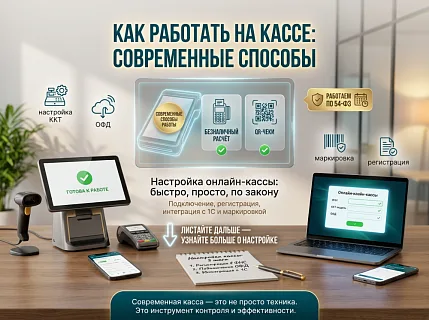 «Как работать на кассе: современные способы и настройка онлайн-кассы».