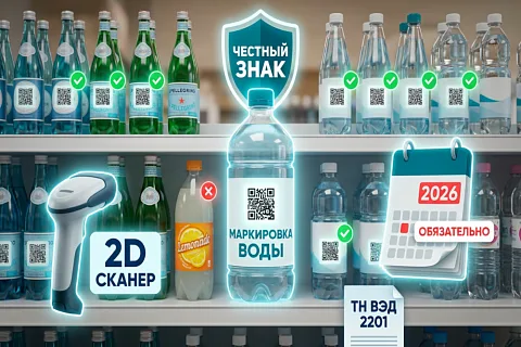Маркировка воды в 2026 году: какая вода подлежит «Честному знаку», сроки и штрафы